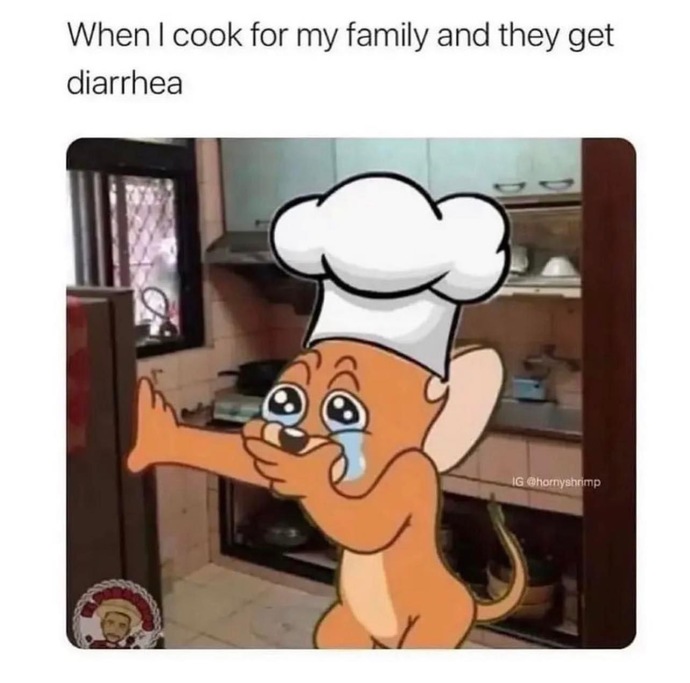 me in the kitchen 😂