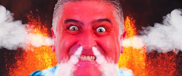 Angry man