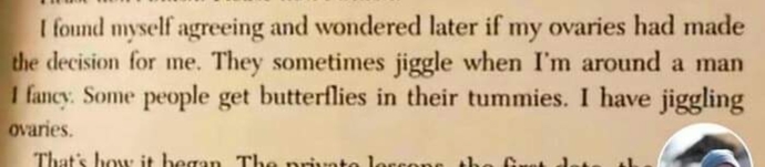 What do you think of these parts in books written by men?