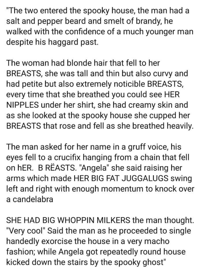 What do you think of these parts in books written by men?