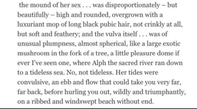 What do you think of these parts in books written by men?