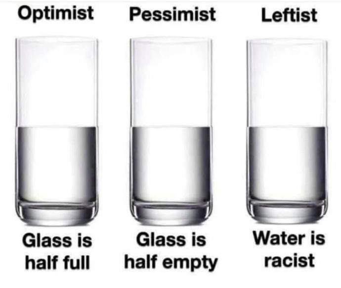 As a person do you see your glass half full or half empty?