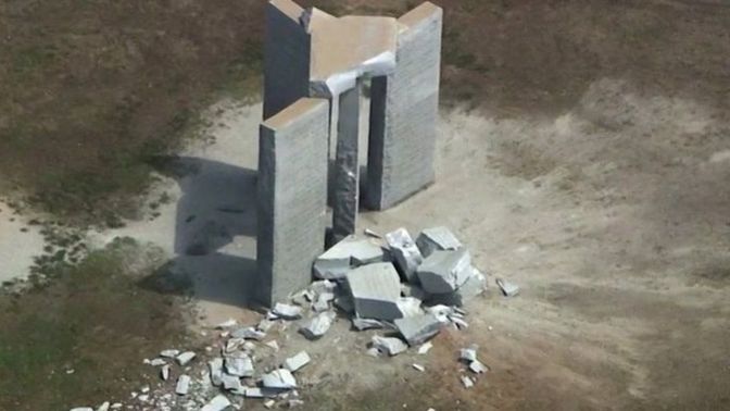 Did you all hear about what happened to the Georgia Guide Stones?