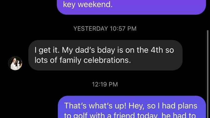 I can’t tell if she’s honestly busy or easily trying to put me down, help me?