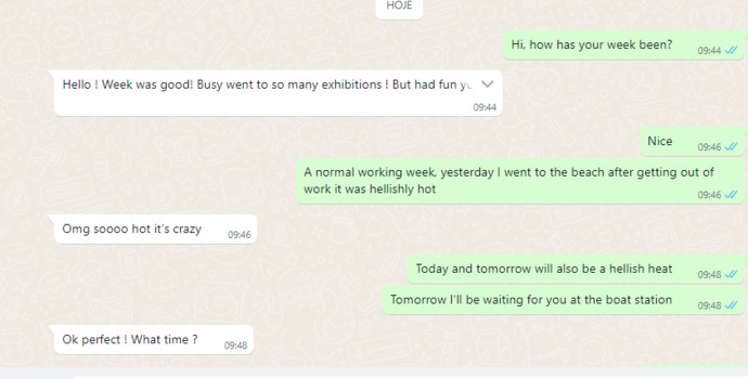 I have 3 date with at beach and after we have a dinner and she reply short. she is not interessed?