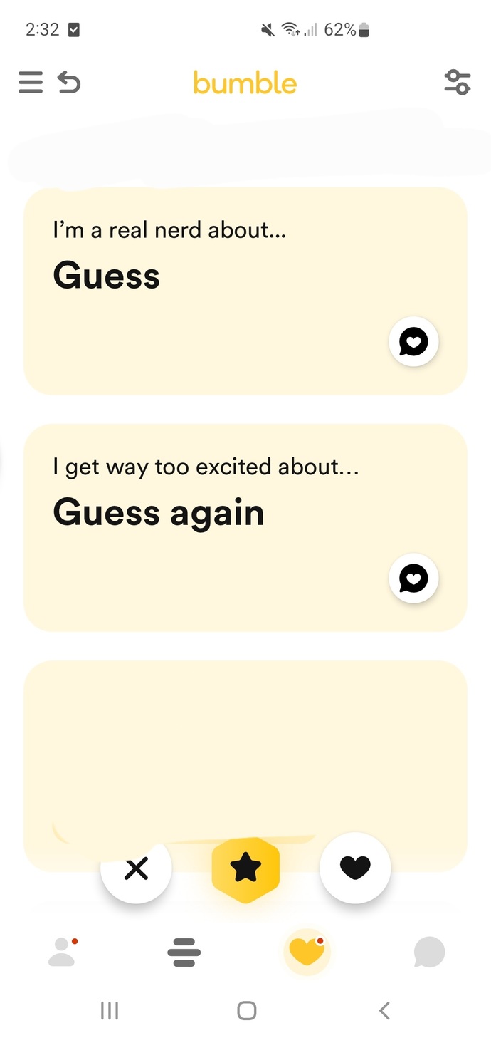 What are your thoughts on this guys bumble account? Do you think he wants matches?