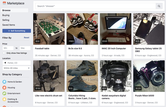 What are your thoughts on facebook market place?