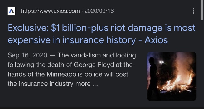 If the BLM riots caused over $1B in insurance damages and over $2B in property damages, why do people complain over Jan 6 causing $3M in damages?
