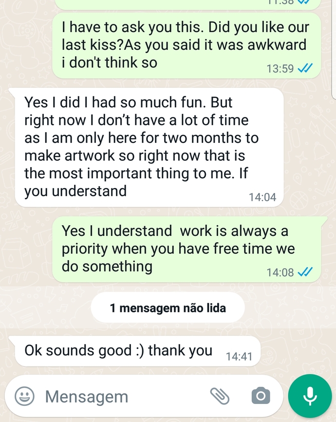 Why girl said fancy me but say not have much time foar me?