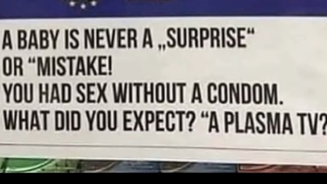 What do you think or have to say about this statement regarding pregnancy?