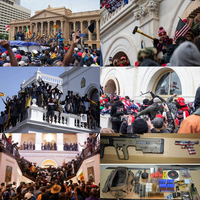 How come when Americans break into their Capitol, they're called "domestic terrorists", but when Sri Lankans do it they're called "Freedom Fighters"?