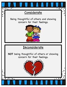 Are you considerate or inconsiderate?