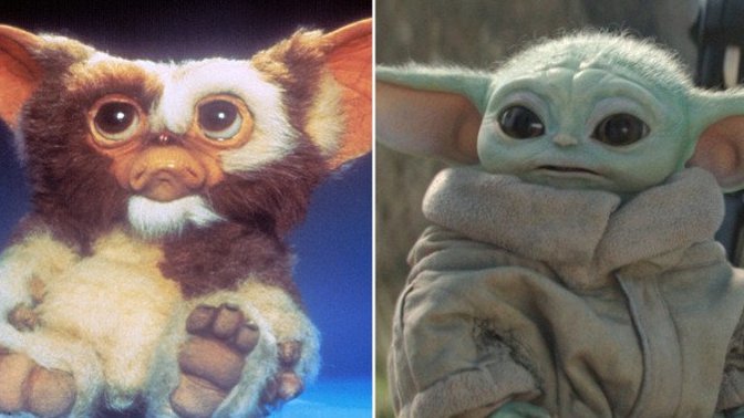 Does baby Yoda look like he was copied/modeled after Gremlins?