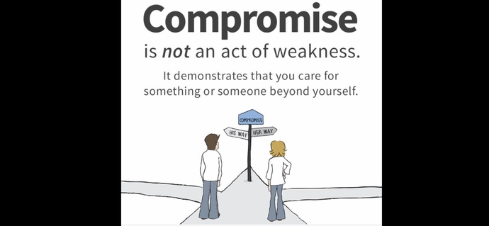 What are your thoughts on compromises or sacrifices within relationships?