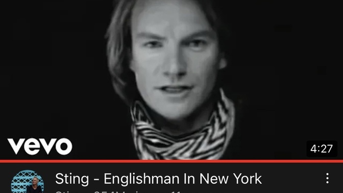 Englıshman in New York?