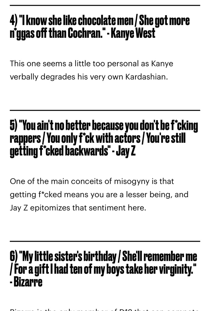 Do you think rap music is degenerate?