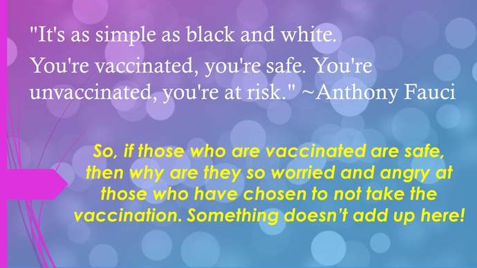 Why can't vaccinated people understand the unvaccinated?