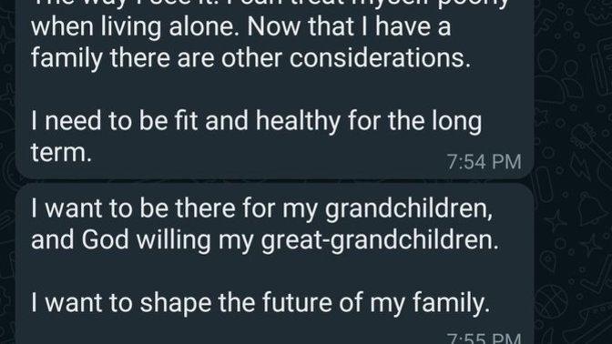 Do these texts mean that my fiance thinks I'm fat and is not attracted to me?