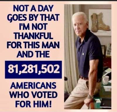 Grateful for Biden voters?