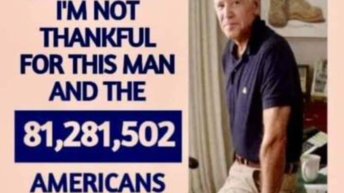 Grateful for Biden voters?