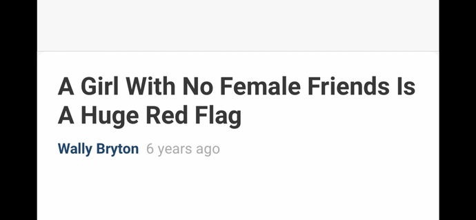 Do you think it is a red flag for a woman in a relationship to have predominantly male friends, a male best friend, or no female friends?