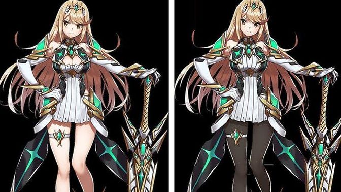 I'm cosplaying as this character. Do you think should I do the leggings one or bare legs one?
