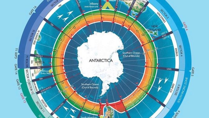 Is the earth flat because we cannot go to antártica?