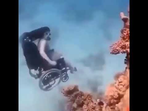 Why would you take a wheelchair into the sea?