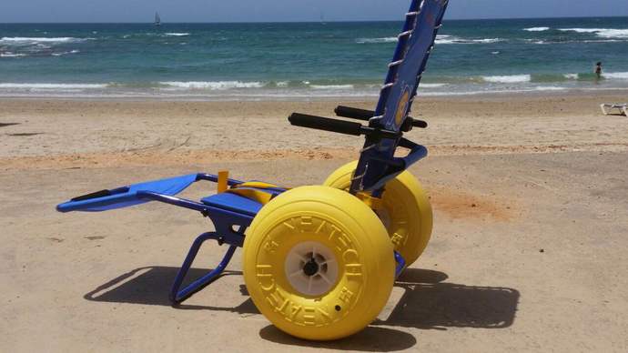 Why would you take a wheelchair into the sea?