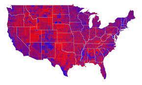 How do you feel about this map of America and how its political interests are accurately split?