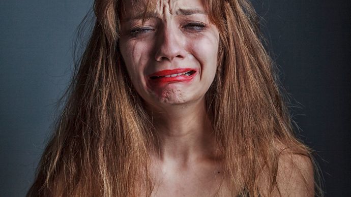 Does crying make a woman look weak?