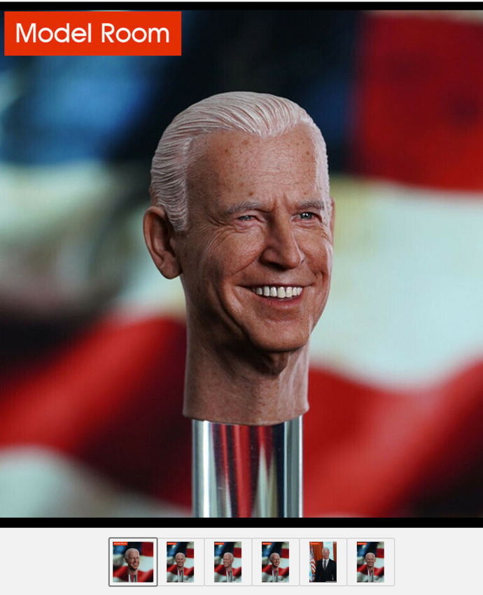 Which of these doll heads looks closer to Biden?