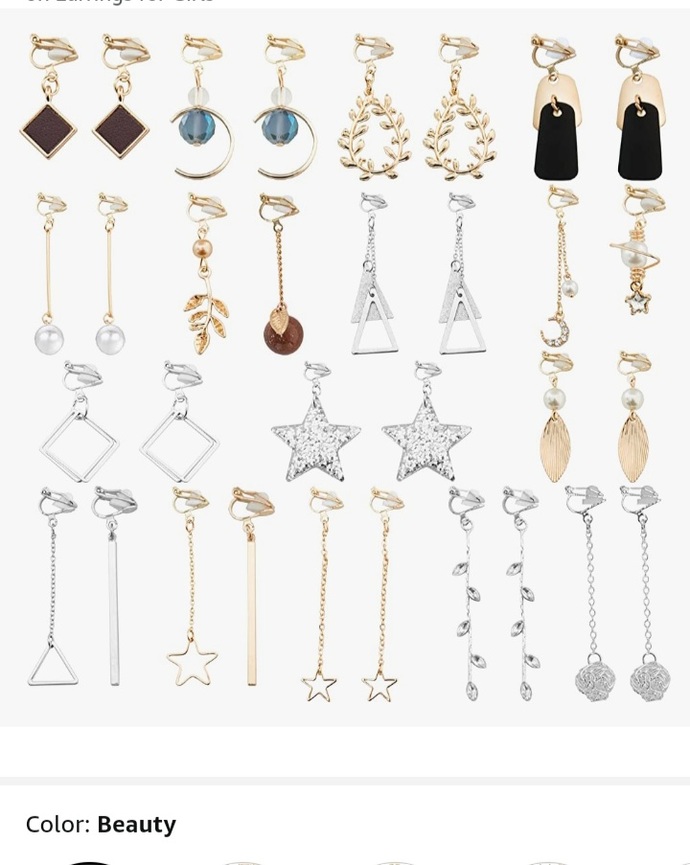 What clip-on earrings set to buy?