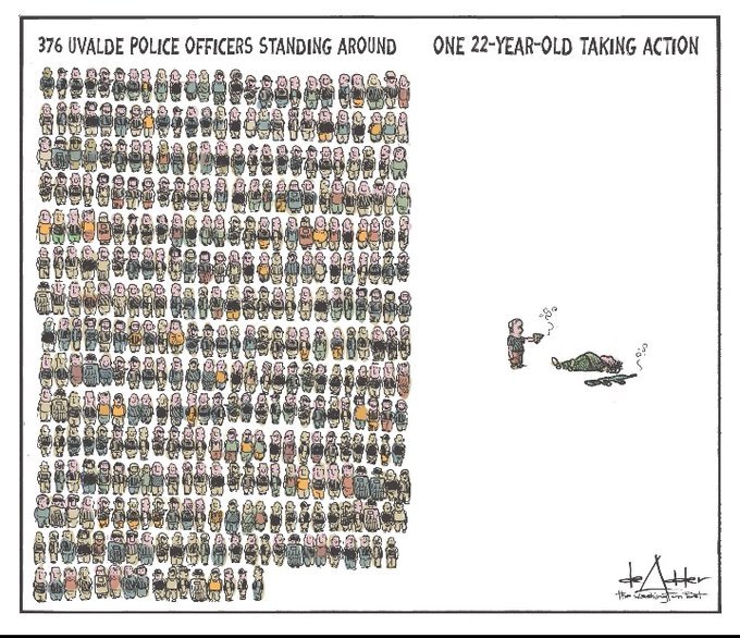 Who would win at 40 yards? 376 trained police with rifles or... one concealed carry boi?