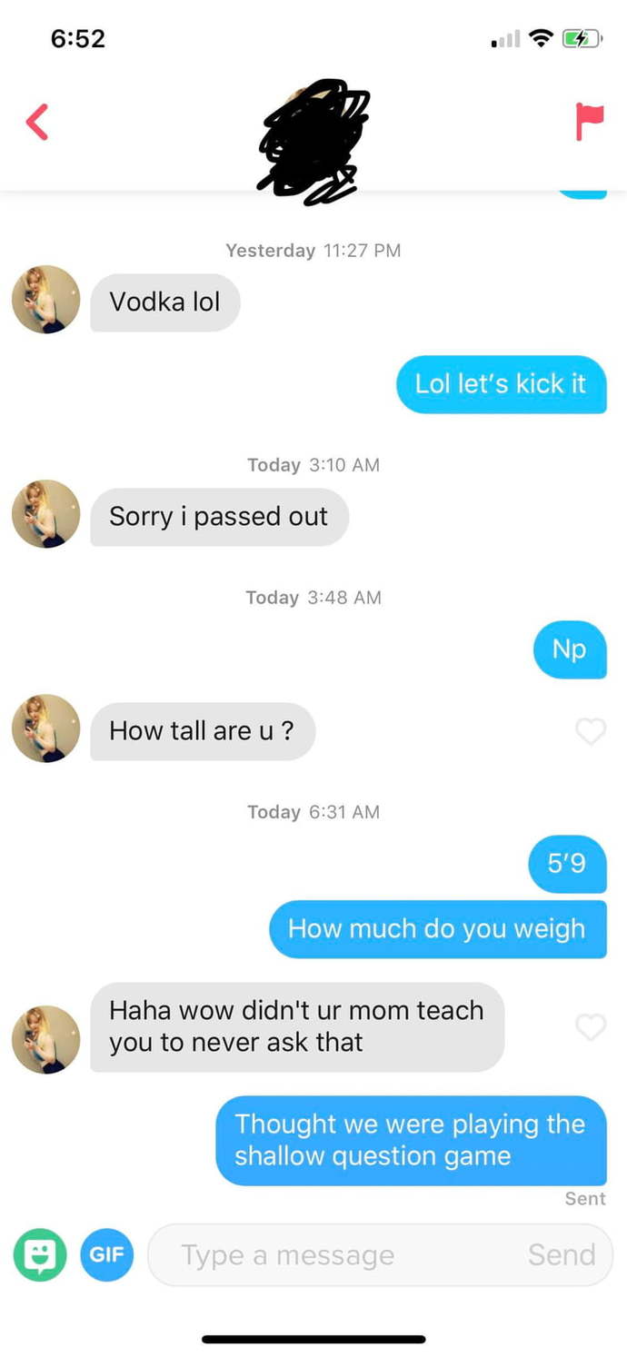 Why are guys not allowed to ask how much a woman weighs after she asks how tall he is?
