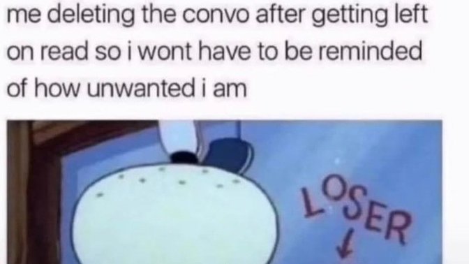 When the person you like/crushing/interested in leaves you on read/seen and doesn’t continue the convo, how do you feel or act?