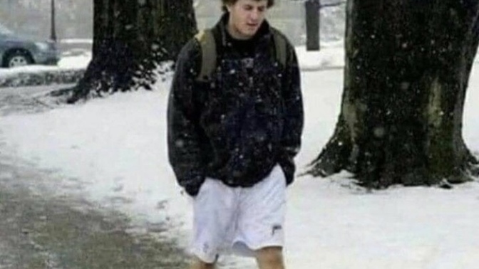 Do you also know someone who wears shorts year round?