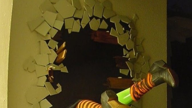 A witch accidentally crash lands in your home with her broom. What do you do?