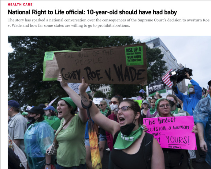 Should the assaulted 10 yr-old have been given an abortion?