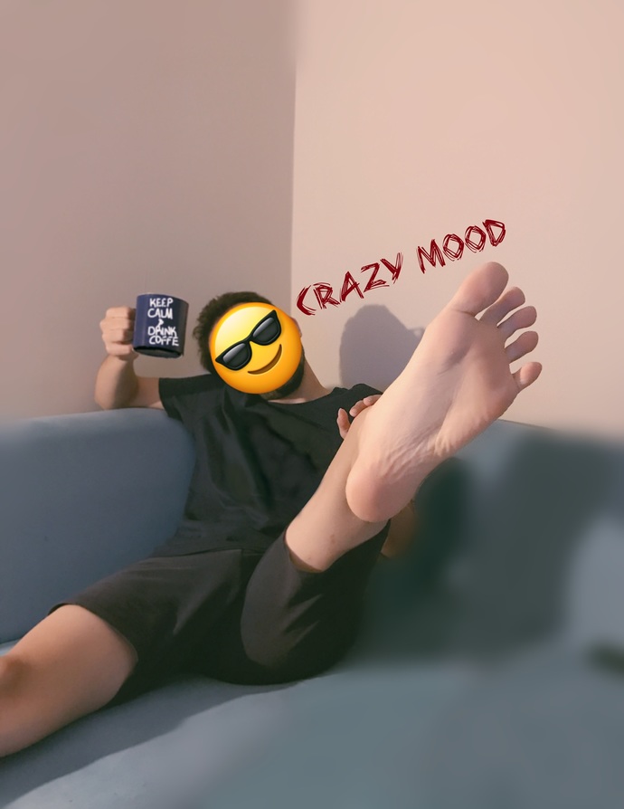 in crazy mood while drinking my favorite coffee ahahahah