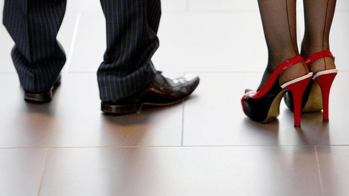 Are high heels uncomfortable for women as neckties are for men?