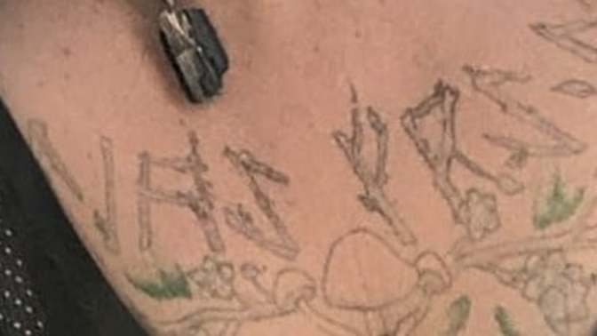 I saw this chest tattoo on a woman's instagram page? Can anyone tell me what the words say or mean?