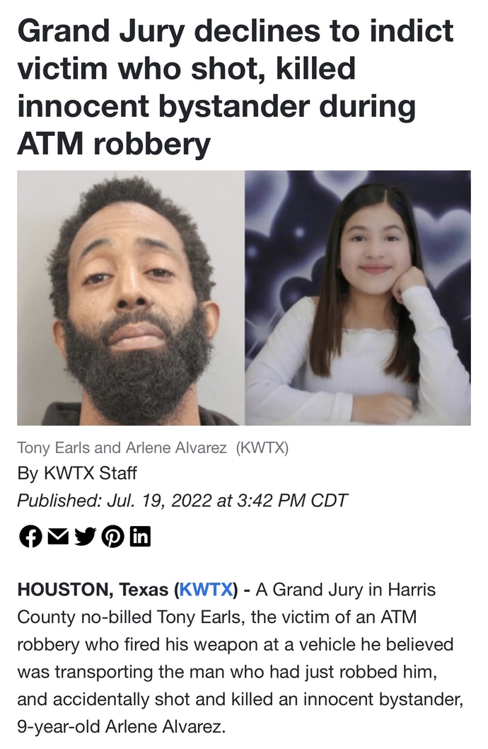 If someone robs me, gets away and I start shooting at a random car and kill an innocent bystander by accident, who is at fault for their death?
