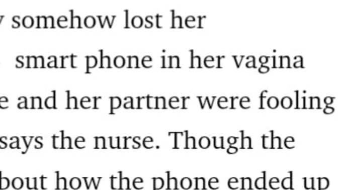How do you think this female lost her partners phone?