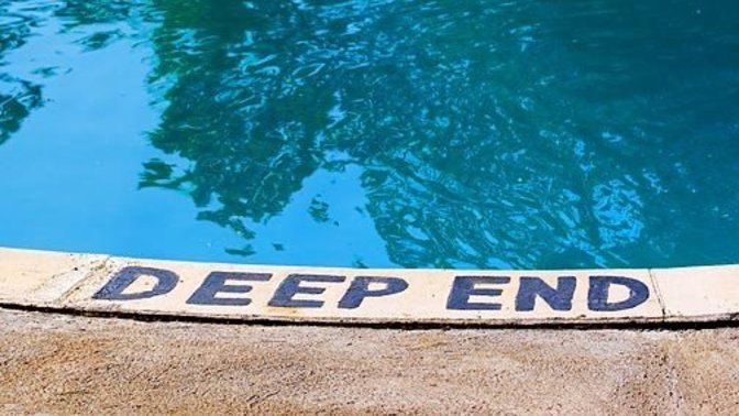 Are you comfortable swimming when you can't touch the bottom?