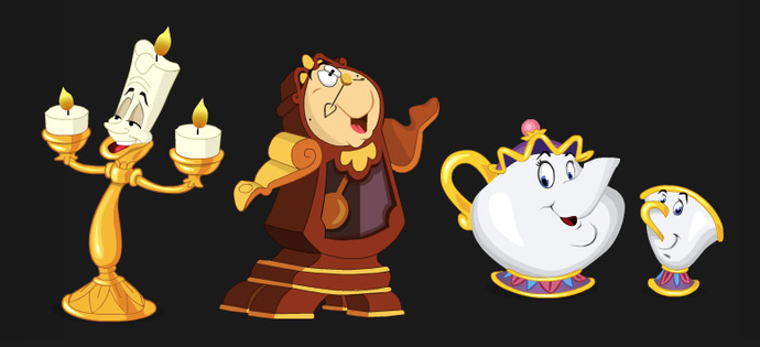 What OBJECT would you be inside the cursed castle in Beauty and the Beast?