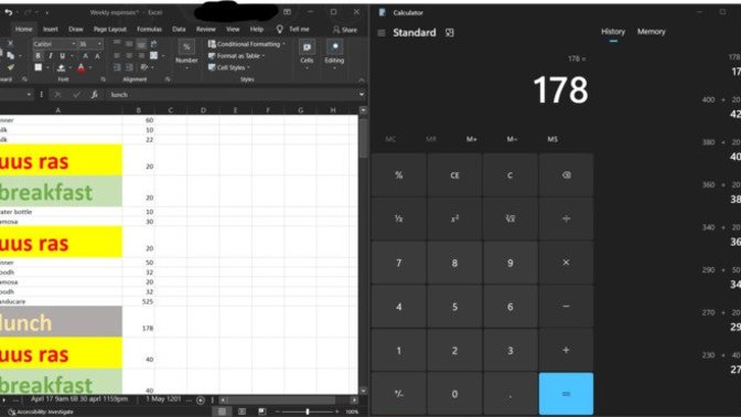 Do you do your expenditure calculation at the end of the month? If yes, how do you do it? If no, why do you not do it?
