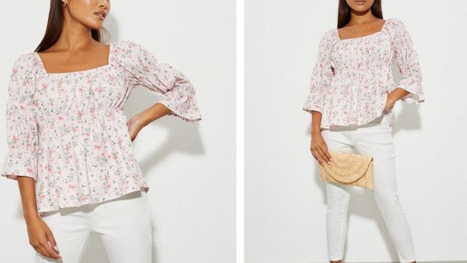 Would this top looks nice for a petite woman or too matronly?