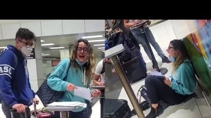 Karen Humiliates Her Boyfriend At The Airport?