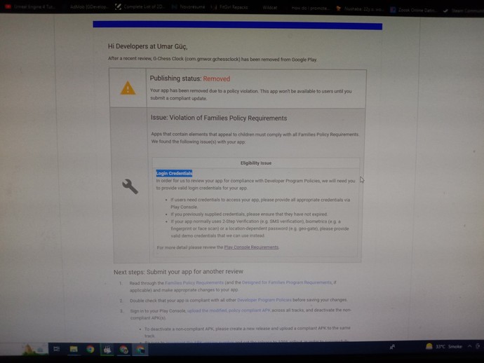 What are google app login credentials and why do I need to give my app one?